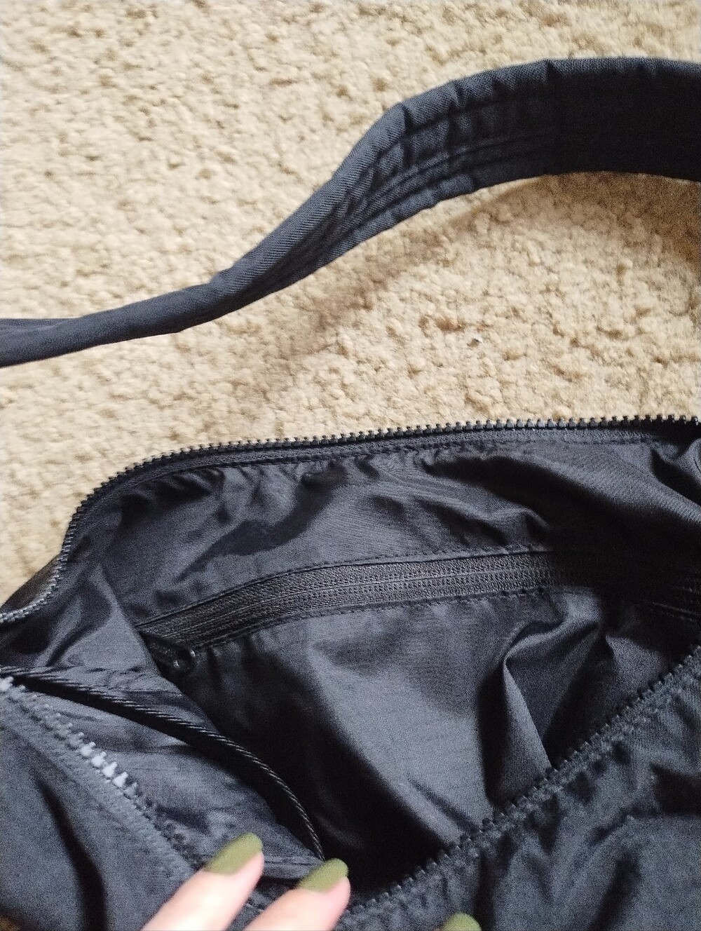 BAGGU Nylon Shoulder Bag - Black - Picture 3 of 7